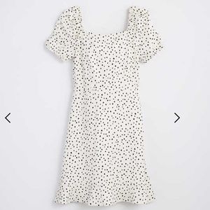 NWT Loft Polka dot  Tie Back Bow dress (10P)